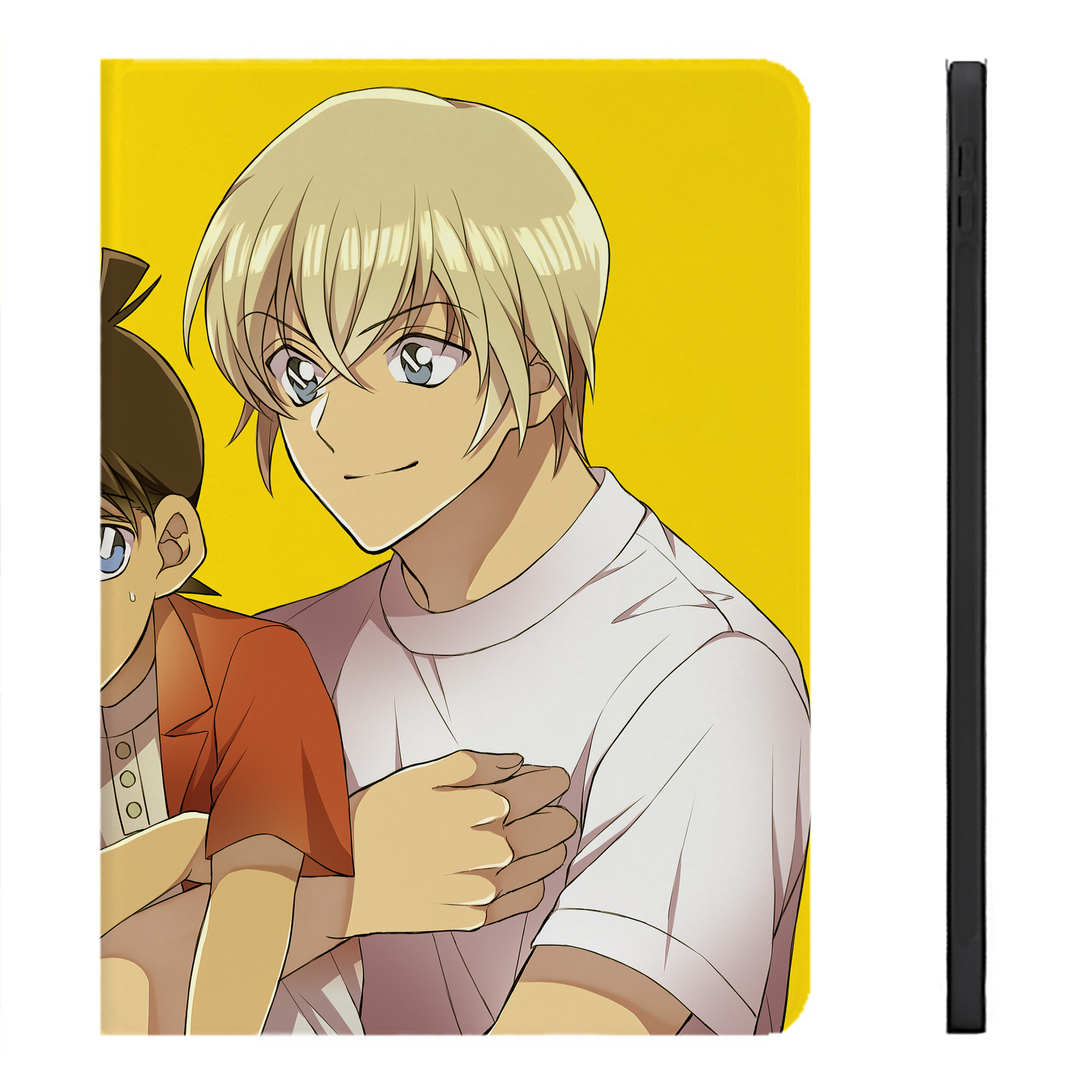 （画像用） 名探偵コナン Detective Conan IPadケース ペンホルダー付き ブックスタイルデザイン